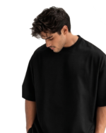 Stylogist Premium Drop Shoulder Tee (Black) - Image 2