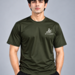 Premium Micro Interlock Dry Fit T-Shirt – Olive Green