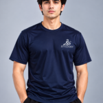 Premium Micro Interlock Dry Fit T-Shirt - Dark Navy Blue