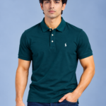 Premium Polo Shirt – Teal Green