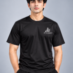 Premium Micro Interlock Dry Fit T-Shirt – BLACK