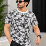 Imported China Acid Wash T-Shirt – Charcoal Grey & White