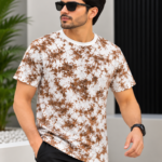 Imported China Acid Wash T-Shirt – Brown & White